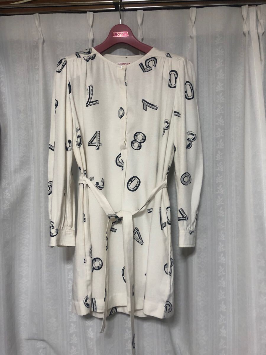 SEE BY CHLOE クロエ ナンバーロゴワンピース拍卖