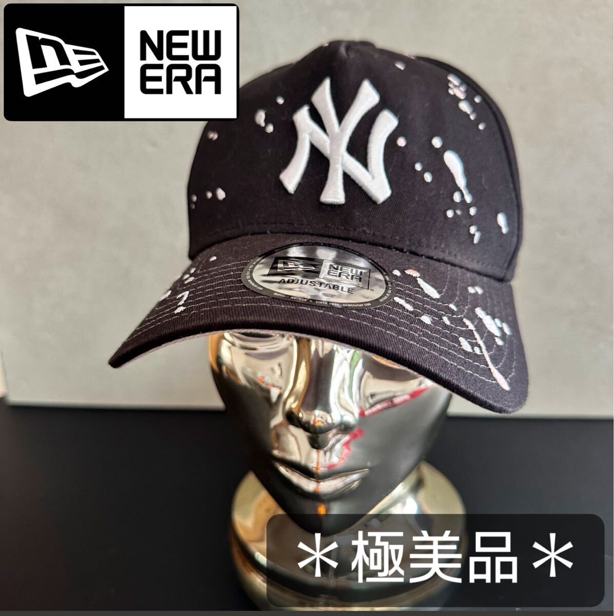 *極美品【ニューエラ】ペンキ柄 スプラッシュ キャップ 刺繍 スナップバック拍卖