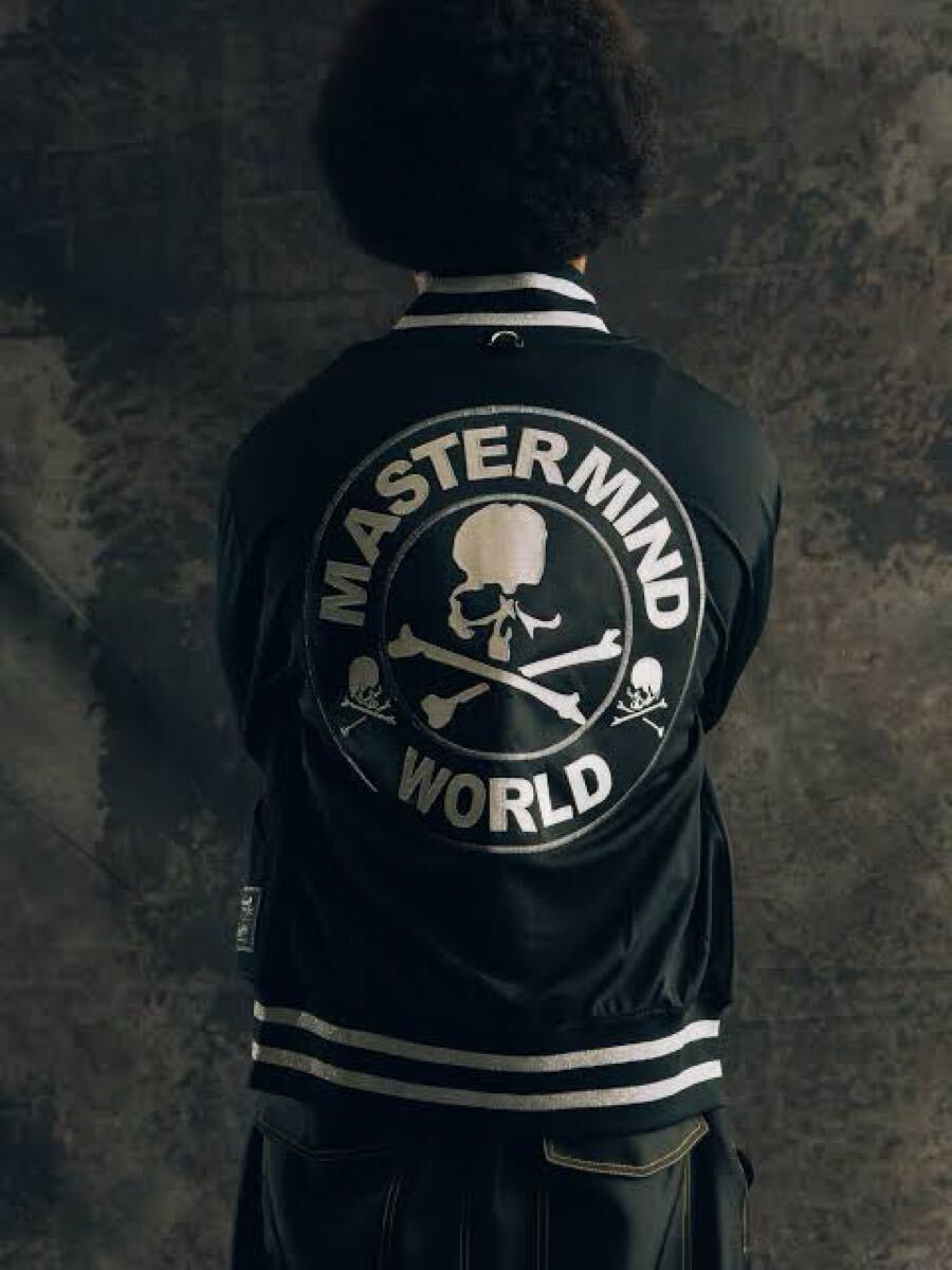 MASTERMIND WORLD × mitchell&ness BP JACKET マスターマインド×ミッチェルアンドネス コラボ ジャケットL ヴァーシティジャケット 拍卖