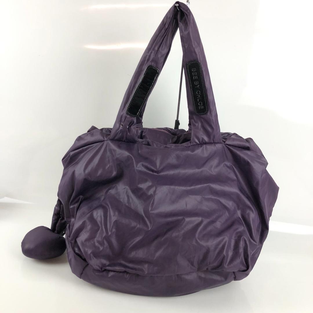 SEE BY CHLOE シーバイクロ ハンドバッグ パープル ブランド 鞄 かばん バッグ レディース メンズ ブランド拍卖