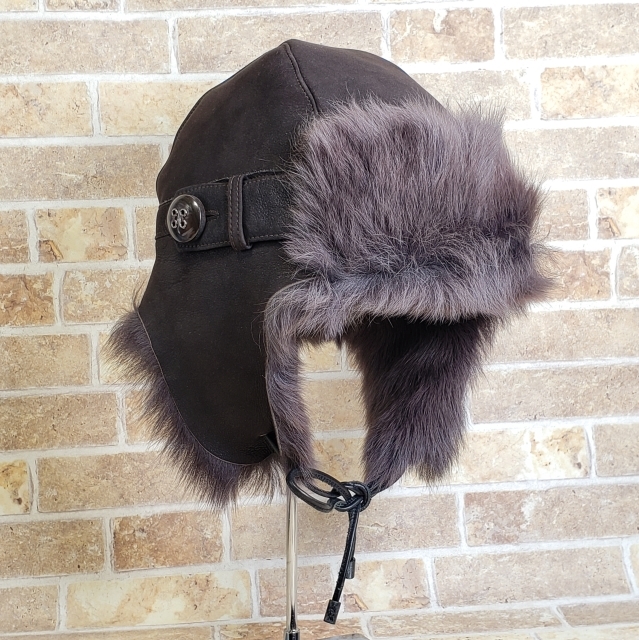 カールドノヒュー ラムスキン ファー トラッパー 帽子 イギリス製 ムートン KARL DONOGHUE 拍卖