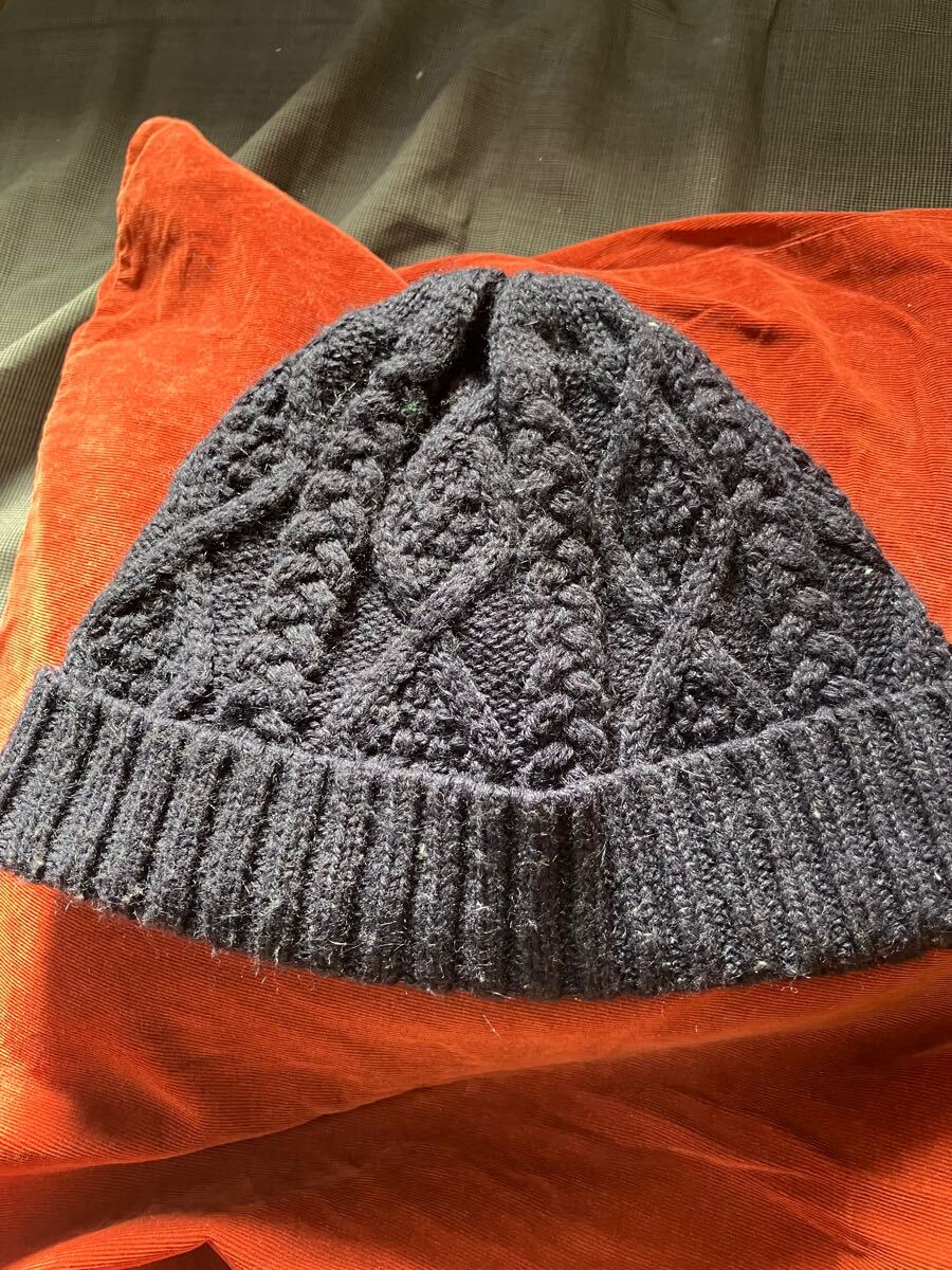 ジャーナルスタンダード relume ダークグレー ケーブル編みニット帽拍卖