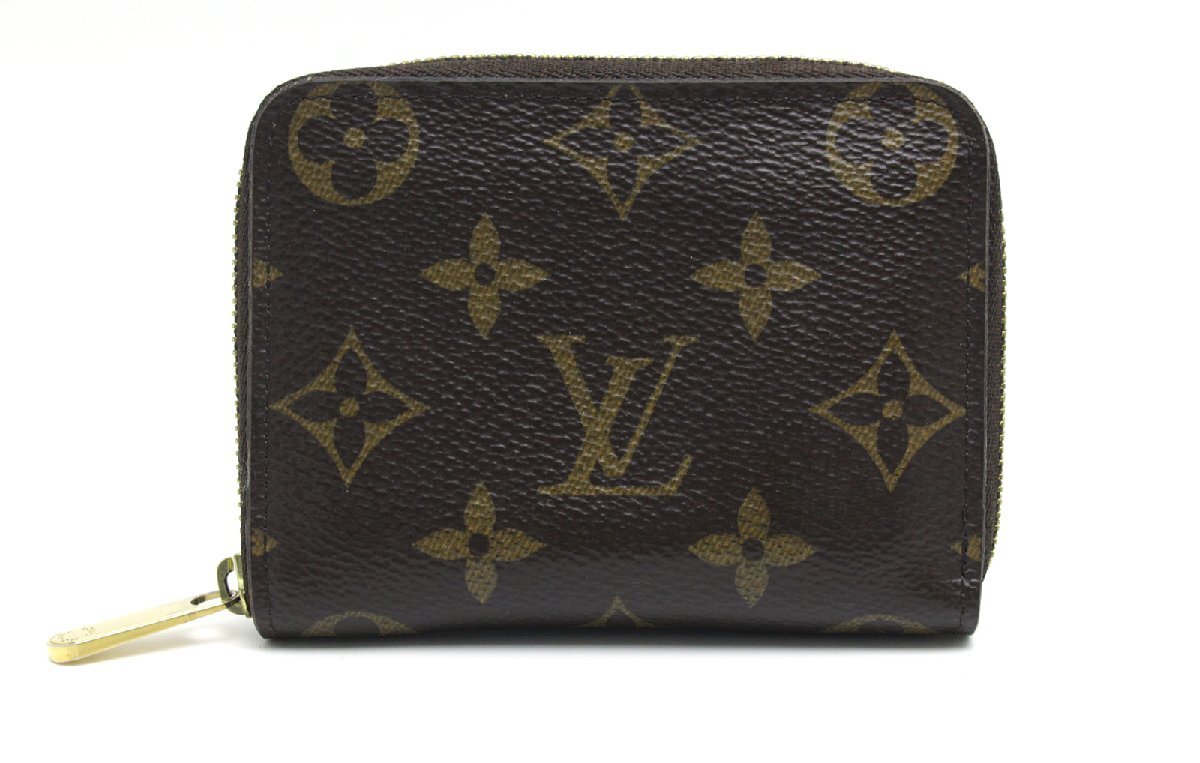 中古 安心価格 LOUIS VUITTON ルイ ヴィトン モノグラム ラウンドファスナー 小銭入れ ジッピーコインパース M60067拍卖