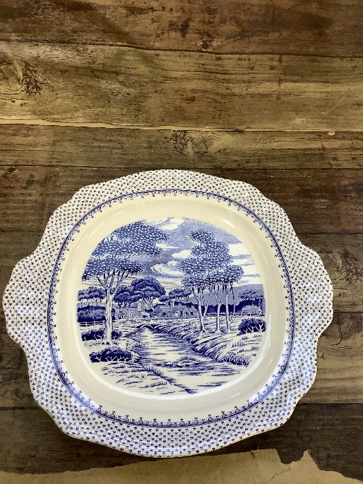 R1c NIKKO ダブルフェニックス 大皿 縦約28㎝横約31㎝深さ約2㎝ 風景柄 現状品拍卖