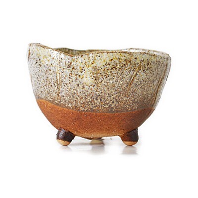 盆栽鉢 4号 鉄砂三ツ足 幅11cm×高さ7cm 4号 鉄砂三ツ足拍卖