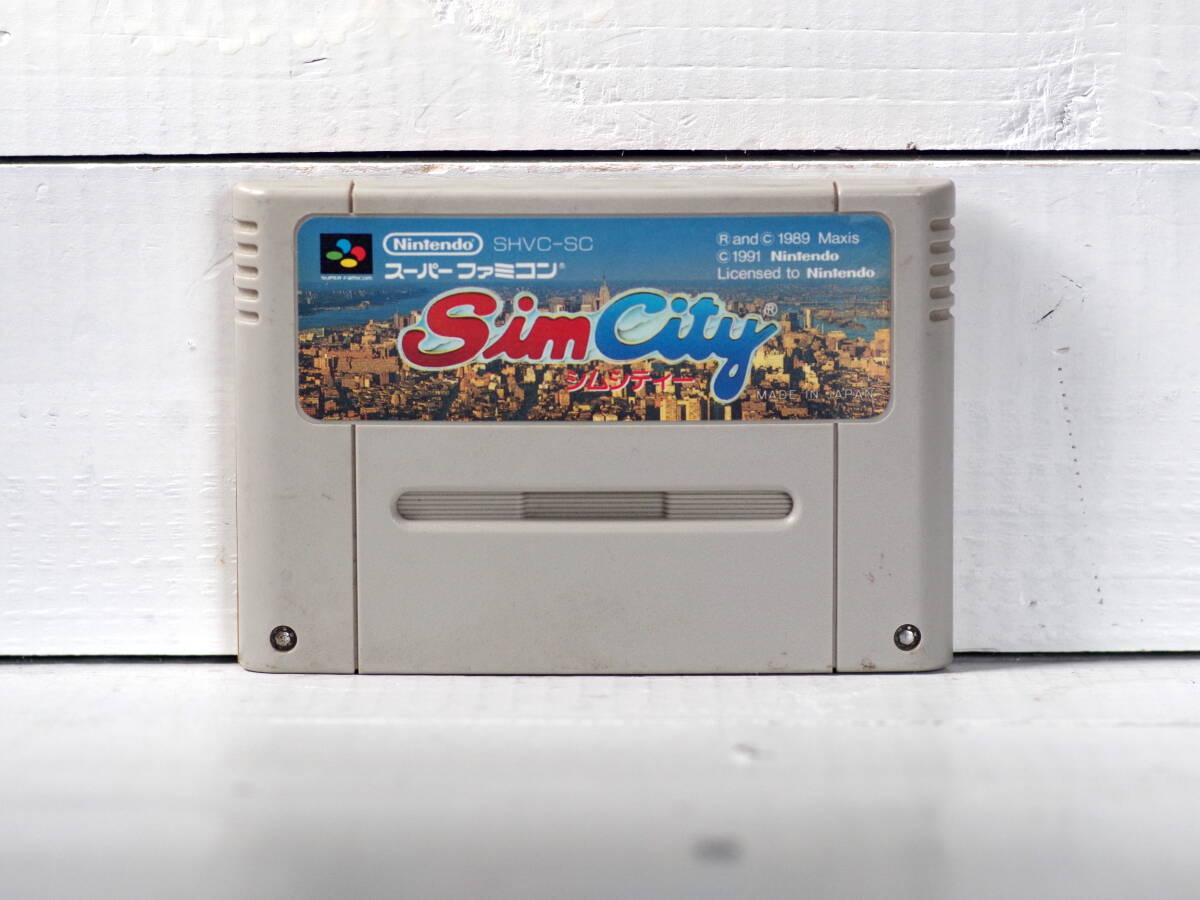 M11853【SFC】SimCity シムシティ メルトダウン エタノールで端子清掃 起動チェックOK!! ゆうメール150g拍卖