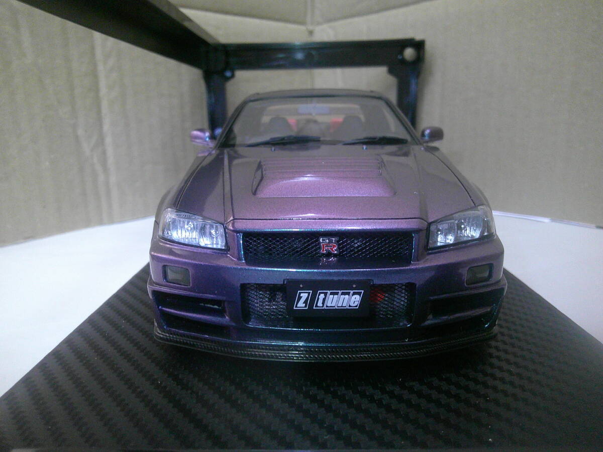 イグニッションモデル NISMO R34 GT-R Z-TUNE MIDNIGHT PURPLE Ⅲ 1/18 IG0009 ニッサン スカイライン GTR ニスモ BNR34 SKYLINE 拍卖