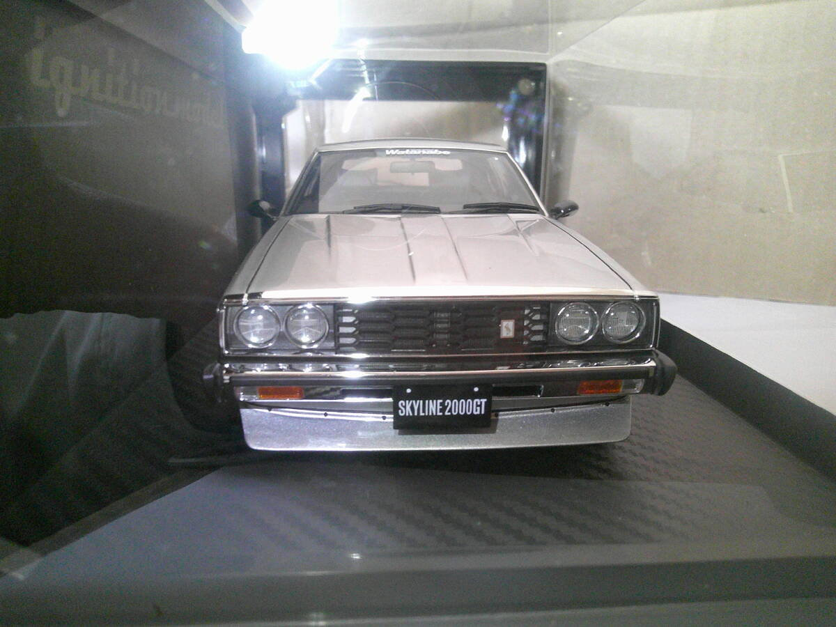 イグニッションモデル NISSAN SKYLINE 2000 GT-ES C210 SILVER WATANABE 1/18 IG3465 ニッサン スカイライン ジャパン ワタナベ 2000GT拍卖
