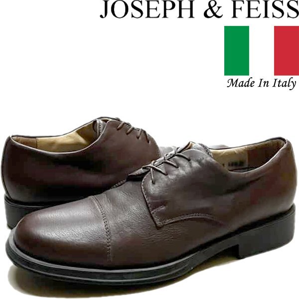 1点物◆イタリア製ストレートチップ茶J&F革靴レザーシューズ古着メンズ28.5レディースOKアメカジ90sストリート/スポーツUSAブランド348155拍卖