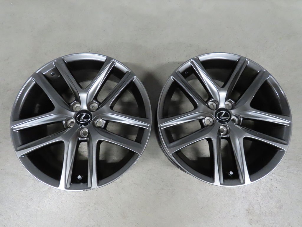 2本 レクサス CT200h 後期 ZWA10 純正 Fスポーツ LEXUS ハイグロス 7J +45 PCD100 5穴 17インチ 2022年拍卖