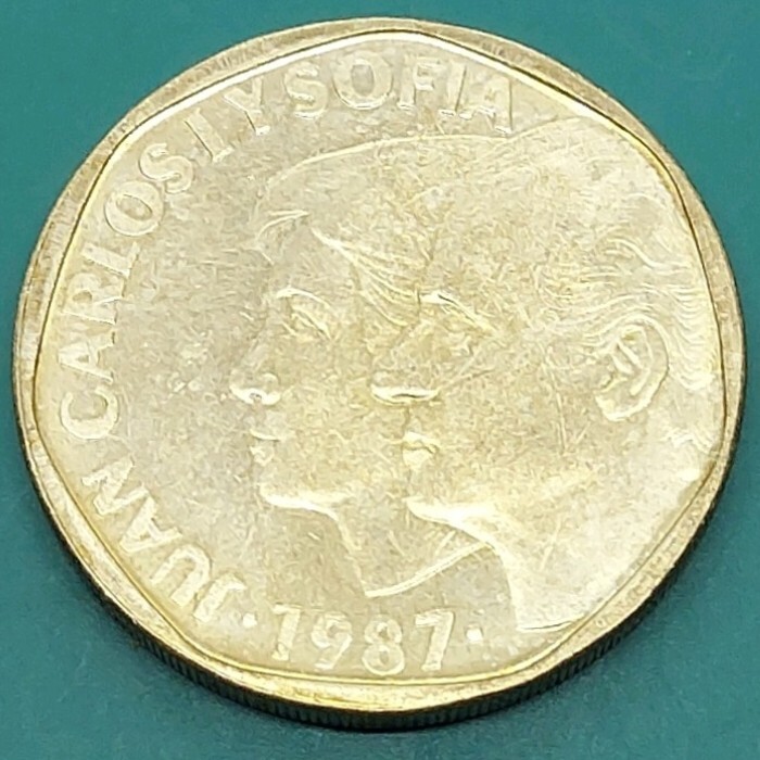 スペイン 500ペセタ硬貨 カルロス一世 海外コイン 外国硬貨 古銭拍卖