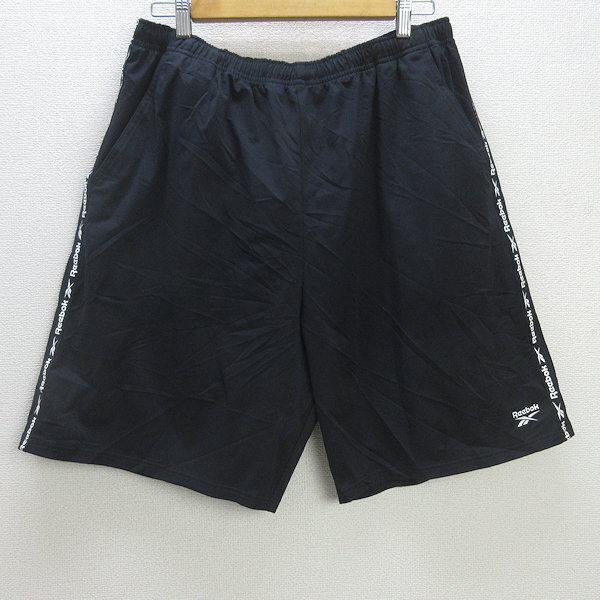 G■リーボック/REEBOK ハーフパンツ/スポーツウェア【XL】黒/men's/112【中古】■拍卖