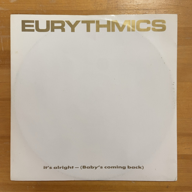 EURYTHMICS IT'S ALRIGHT (BABY'S COMING BACK) 12インチ シングル拍卖