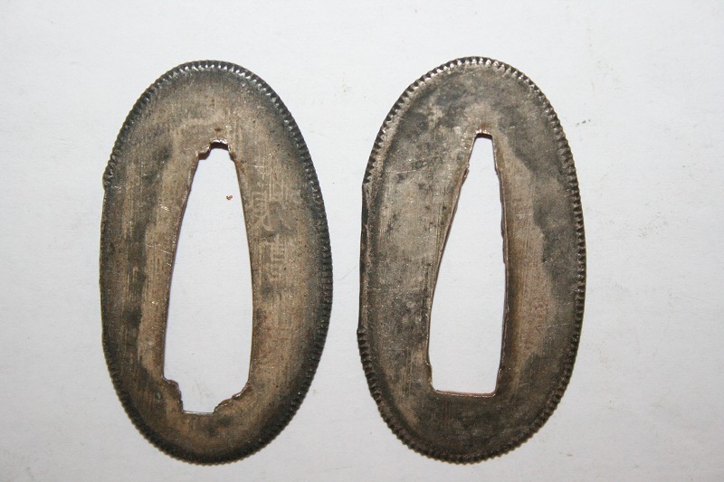 高級時代物切羽! 銀着せ切羽コレクション③ 分厚い!2枚1組拍卖