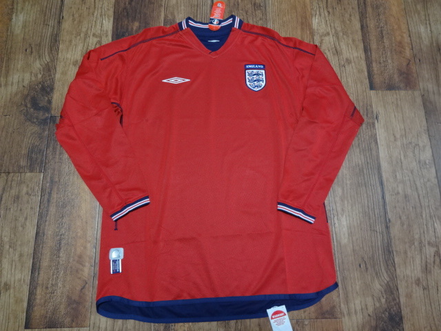 イングランド代表 正規品 ユニフォーム シャツ 2002/2003 アウェイ XLサイズ 新品未使用品タグ付き拍卖