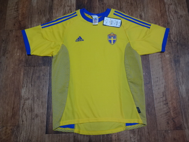 スウェーデン代表 正規品 ユニフォーム シャツ 2002/2003 ホーム Mサイズ 新品未使用品タグ付き拍卖