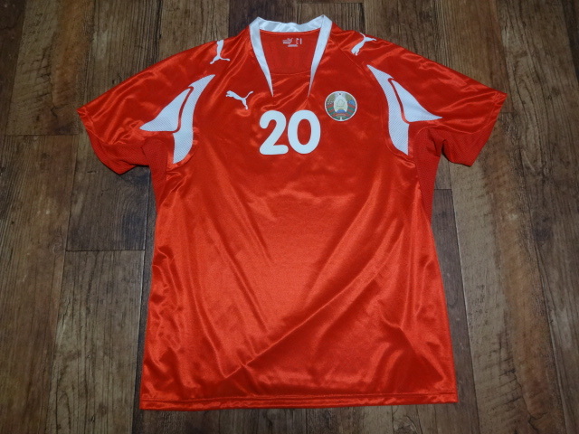 ベラルーシ代表 正規品 ユニフォーム シャツ ホーム XLサイズ 中古美品拍卖