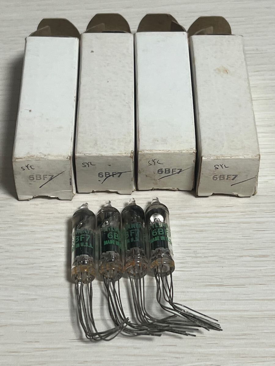 6BF7 4本 SYLVANIA 真空管 未使用品 サブミニチュア管拍卖