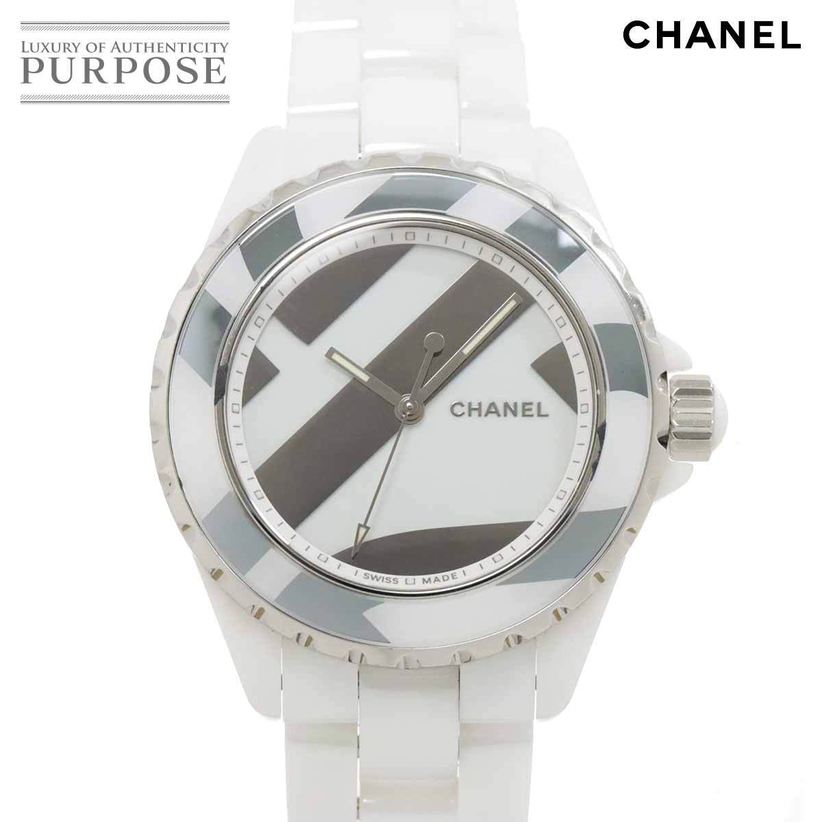 シャネル CHANEL J12 アンタイトル 38mm H5582 世界限定1200本 メンズ 腕時計 ホワイト セラミック オートマ 自動巻き Untitled 90265564拍卖