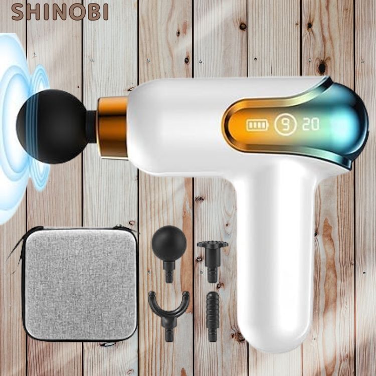 Type-C急速充電 筋膜リリースガン ハンディガン 筋膜リリース 350g超軽量 最速4200回/分 LED表示 携帯便利 収納ケース 日本語取扱説明書付拍卖