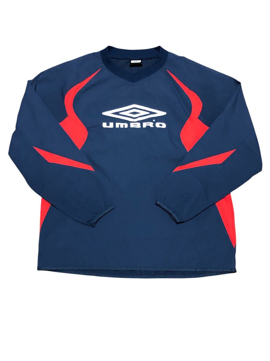 【サッカー】アンブロ ナイロンピステ Lサイズ 紺色 トレーニングウェア拍卖