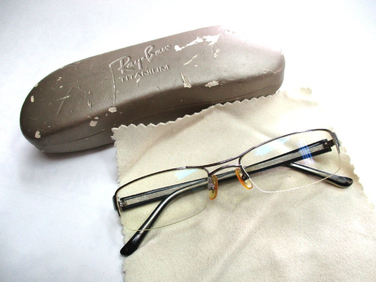 ★とちぎ屋!【RayBan】レイバン アイウェア・サングラス チタニウム RB8577(1000)若干度入り。。。?★拍卖