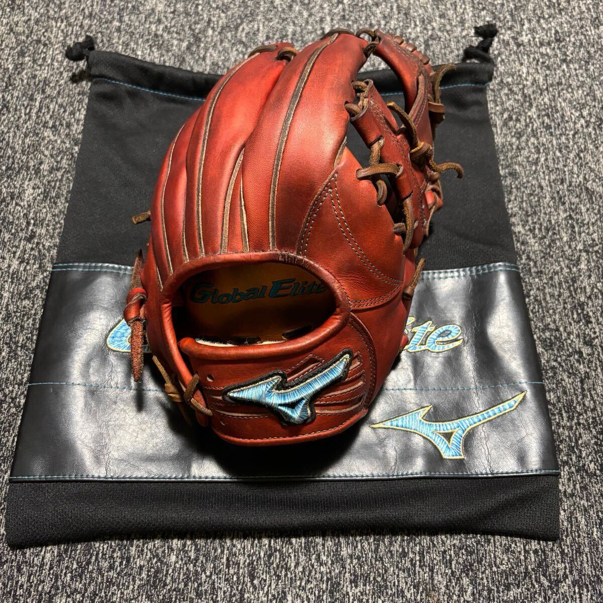 ミズノ 超限定 野球 硬式グラブ グローブ 藤岡型 2020年 グローバルエリート ダイバーシティブルー ボーイズリーグ 即戦力 中学硬式等拍卖