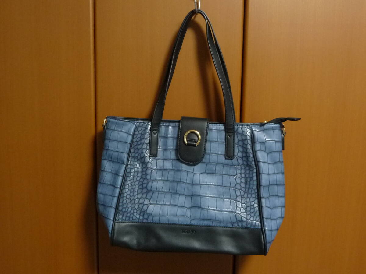 FIRANO ★フィラノ★トートバッグ★ショルダーバッグ クロコ型押し レディースバッグ 美品拍卖