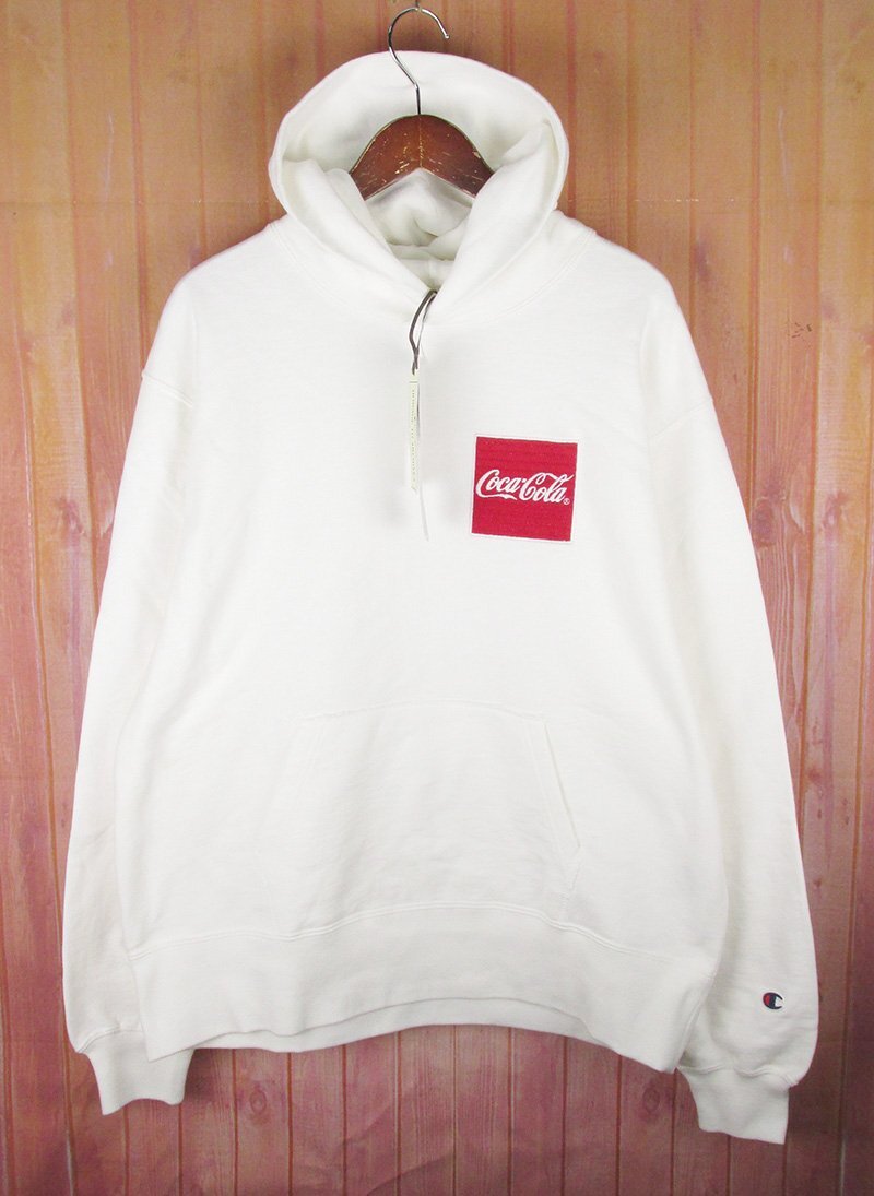 LAW8708 Champion チャンピオン homage to archives オマージュ トゥ アーカイブ スウェットパーカー コカコーラ オフホワイト系 L 未使用拍卖