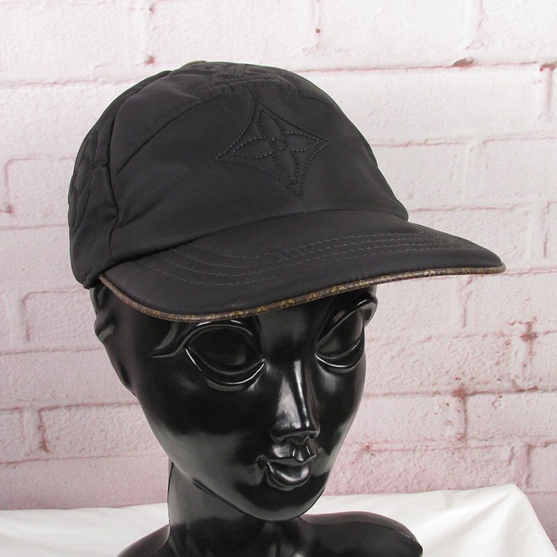 LFO17763 LOUIS VUITTON ルイヴィトン キャップ LV ピロー ブラック 美品拍卖