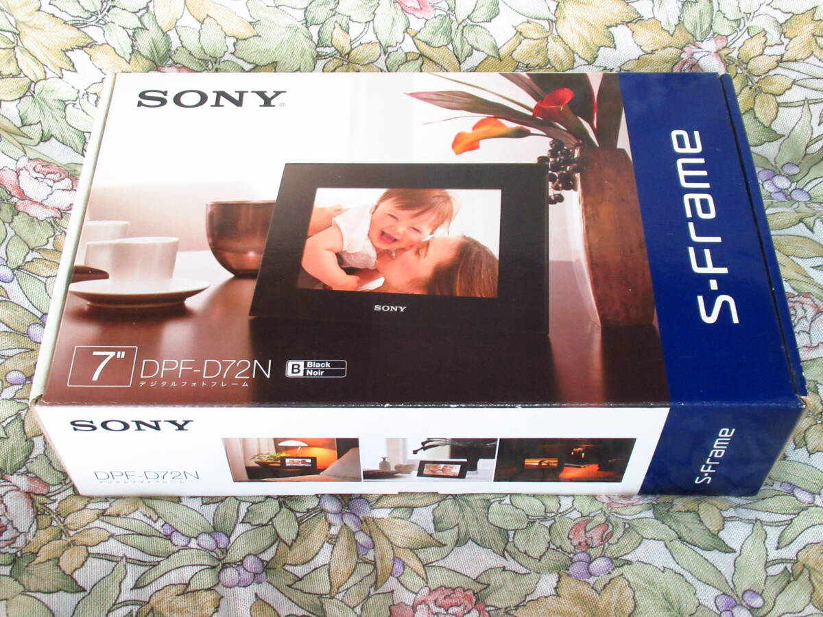 未使用 SONY ソニー デジタルフォトフレーム DPF-D72N ブラック拍卖