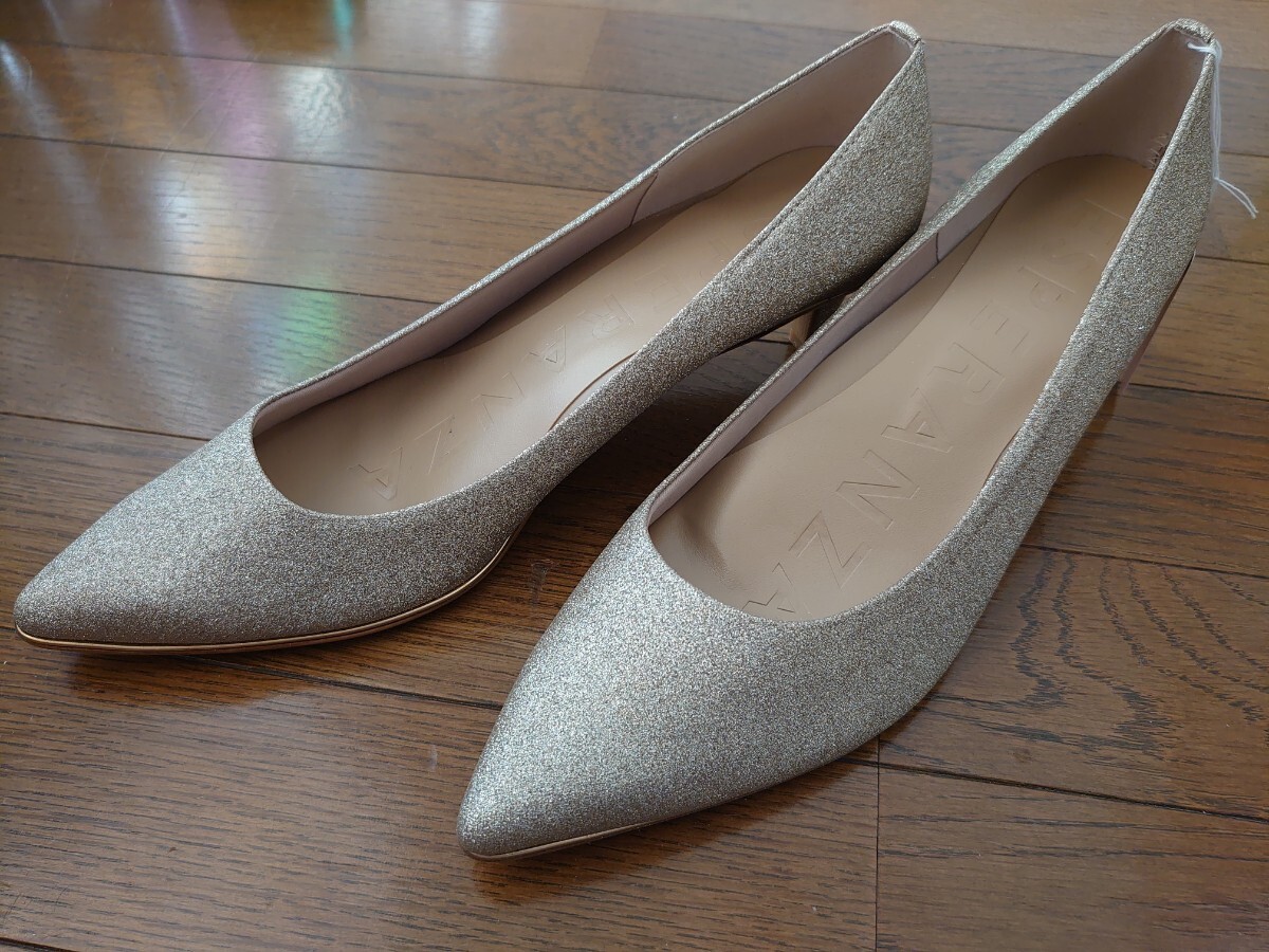 新品未使用 エスペランサ ESPERANZA 12時間パンプス ゴールド 26.0cm ヒール5cm OL 通勤 疲れないパンプス 歩きやすい 疲れない パンプス拍卖