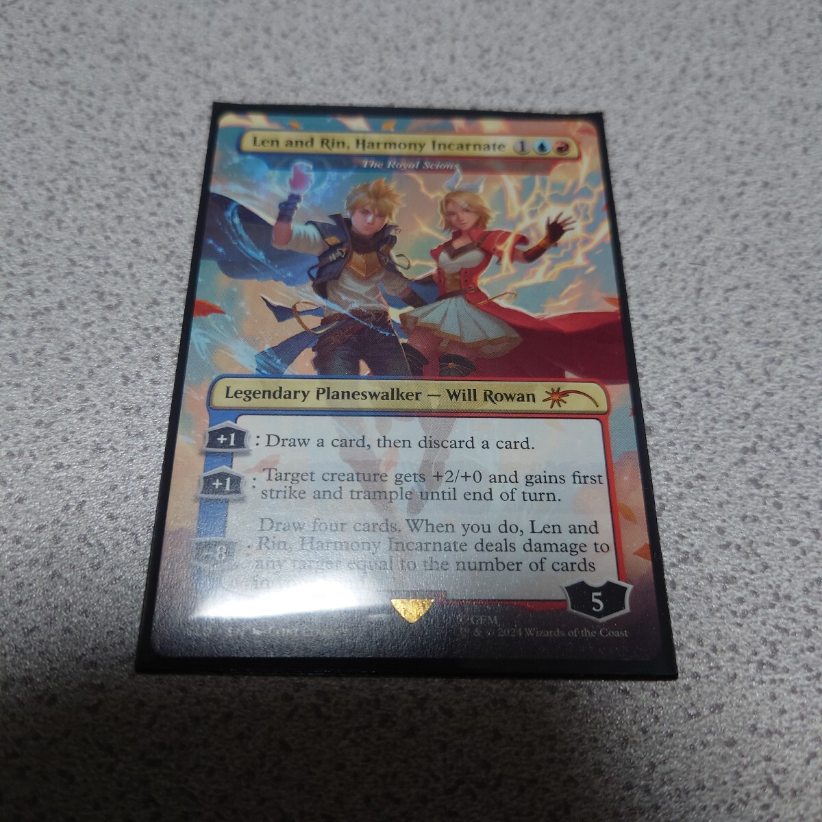 MTG SLD 鏡映しの和声、リンとレン 英語 一枚 Secret lair シークレットレイヤー 即決拍卖