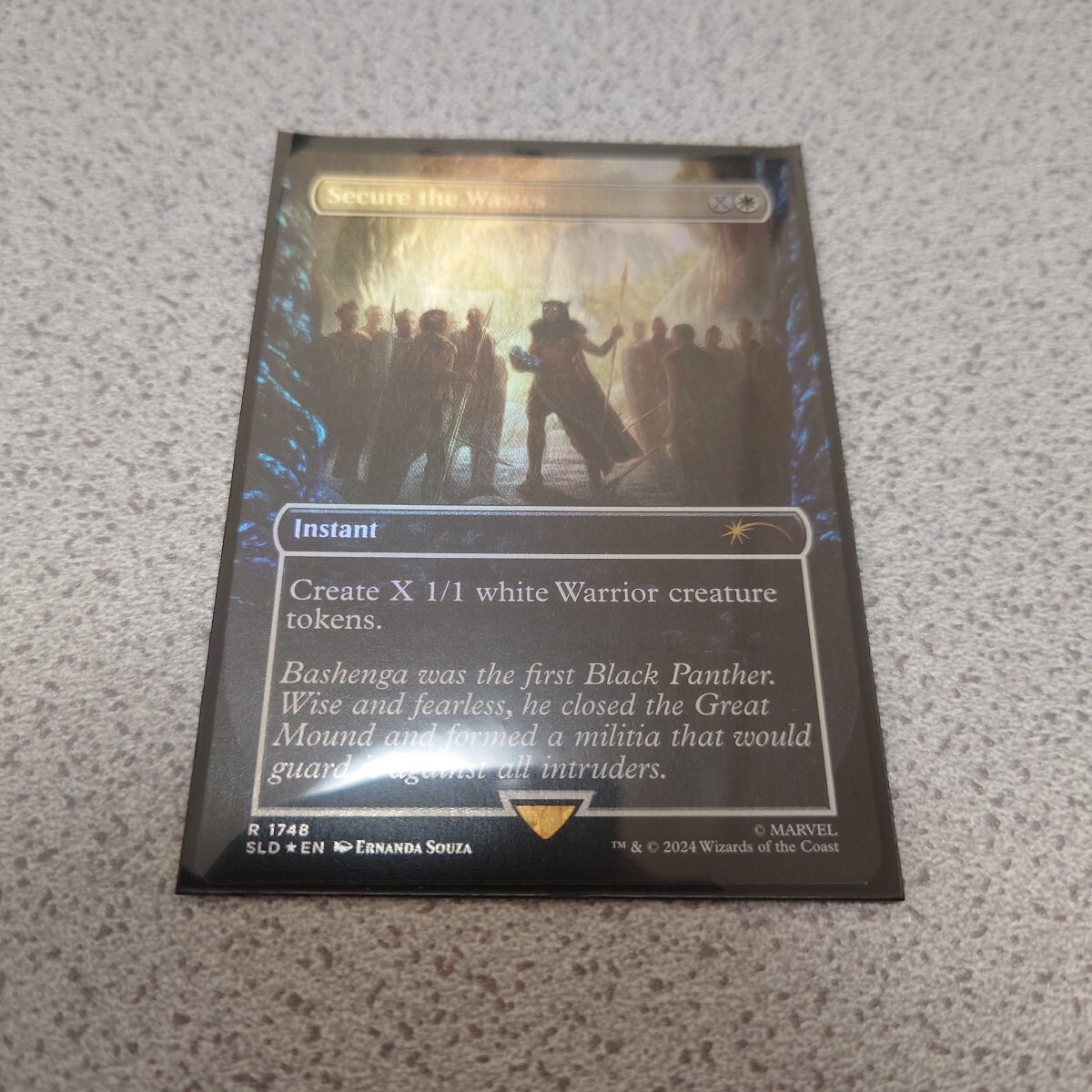 MTG SLD 荒野の確保 英語foil 一枚 Secret lair MARVEL Black Panther 即決拍卖