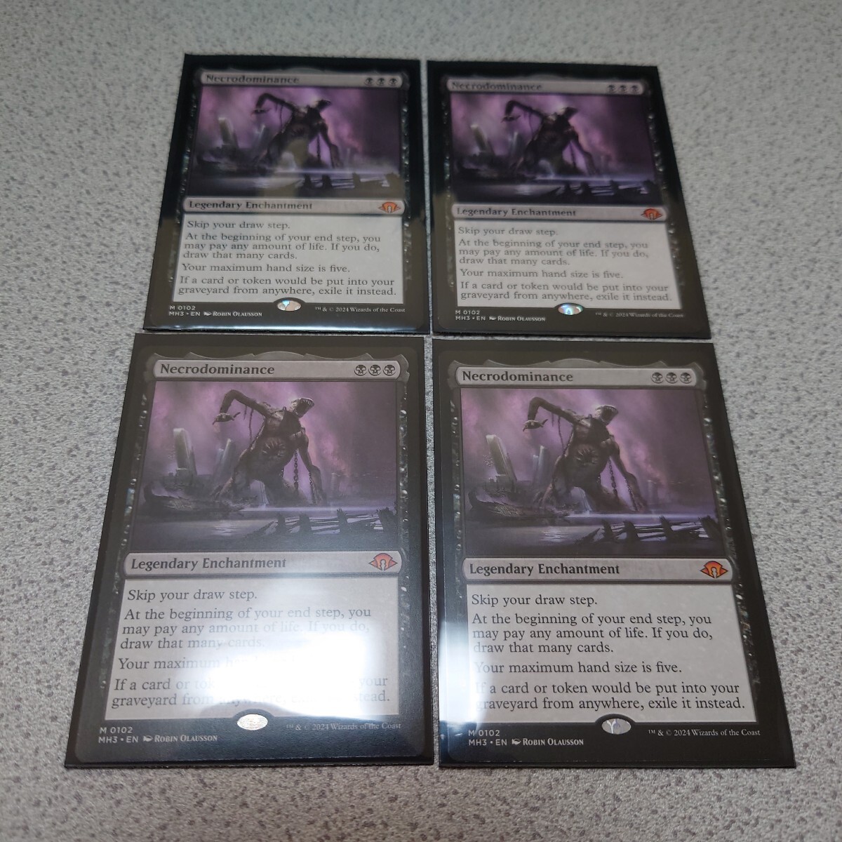 MTG MH3 ネクロドミナンス 英語 四枚セット 即決拍卖