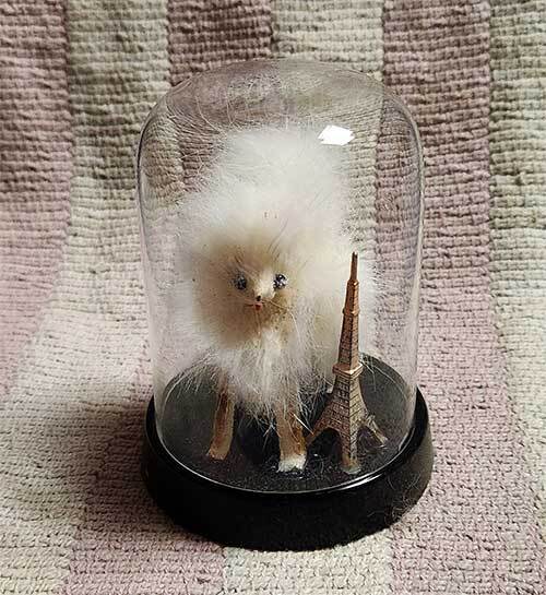 置物 動物 白 犬 ガラス容器 昭和 レトロ レア 貴重拍卖