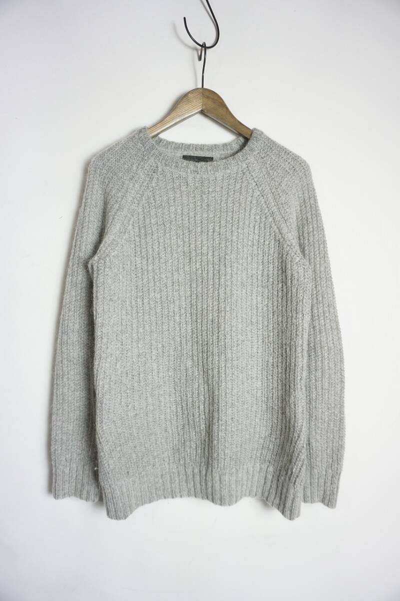 LOUNGE LIZARD ラウンジリザード モヘア ニット セーター saw 6306 2457 薄灰 サイズ2 120P拍卖