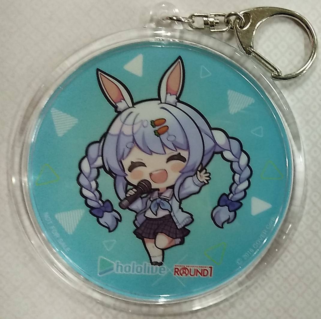 ホロライブ ラウンドワン トレーディングアクリルキーホルダー 兎田ぺこら ミニ・カラオケver.[hololive ROUND1 Usada Pekora Keychain拍卖