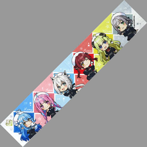 ホロツリ2022-HOとする冬- マフラータオルB ミニキャラver雪花ラミィ湊あくあ白上フブキ宝鐘マリン角巻わため白銀ノエルhololiveホロライブ拍卖