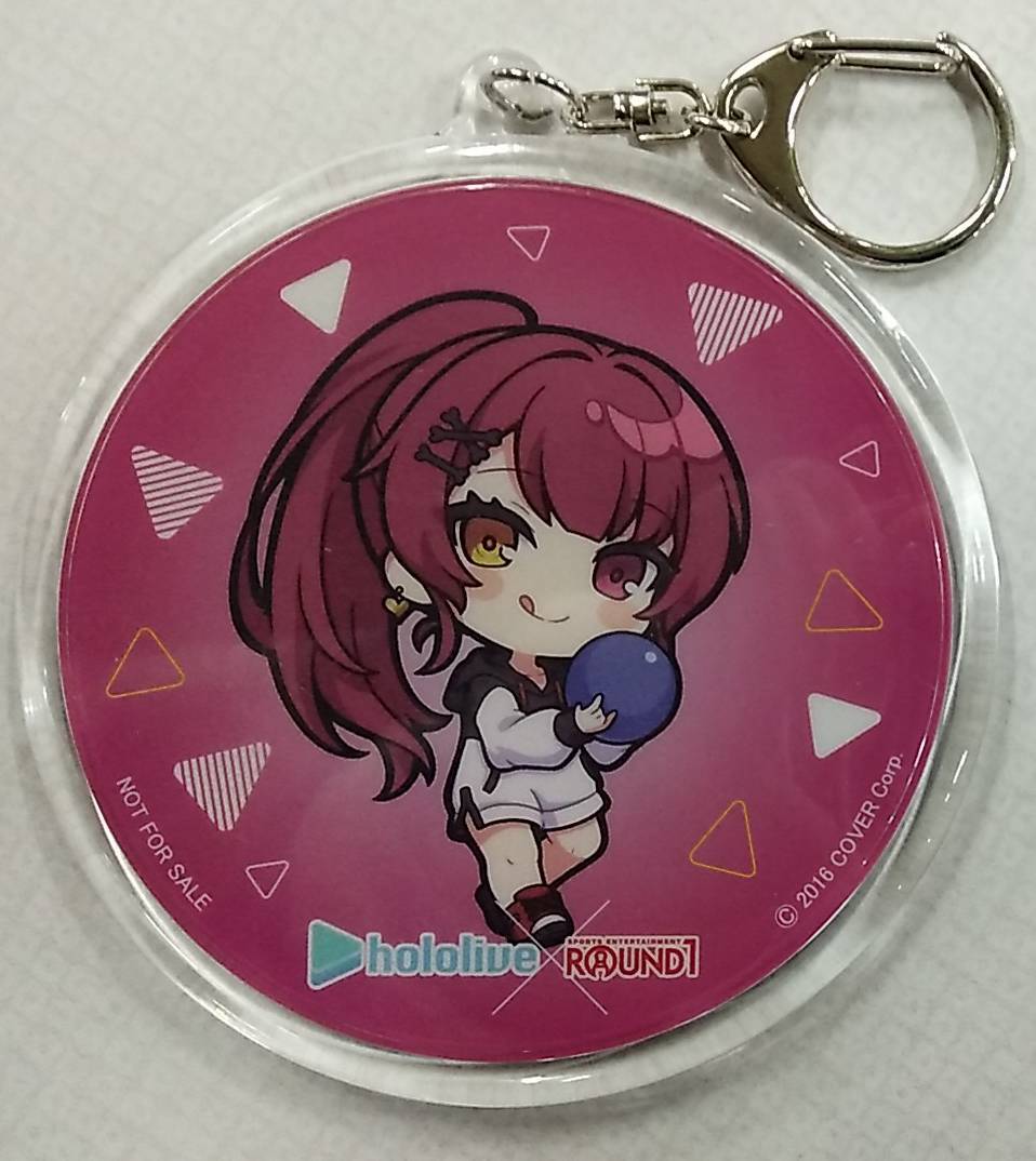 ホロライブ ラウンドワン トレーディングアクリルキーホルダー 宝鐘マリン ミニ・ボウリングver.[hololive ROUND1 Houshou Marine Keychain拍卖