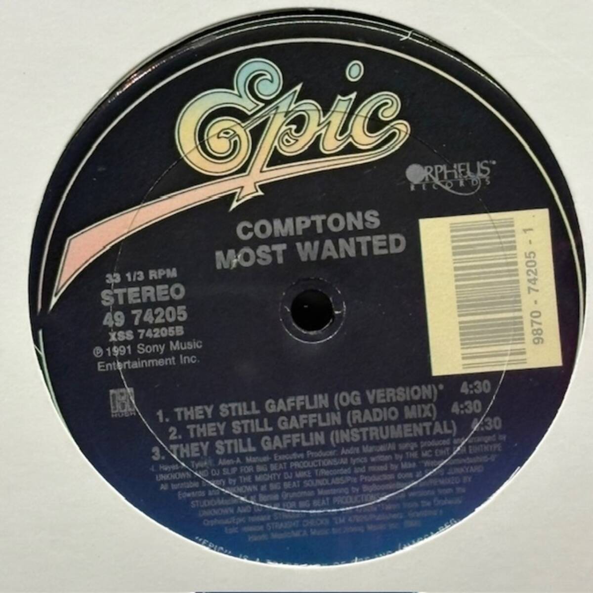 ★Comptons Most Wanted - Compton's Lynchin' / They Still Gafflin'(★盤面ほぼ良品!)拍卖