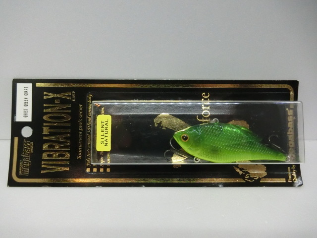 ☆メガバス バイブレーション-X VIBRATION-X サイレントナチュラル GHOST GREEN CHART 新品拍卖