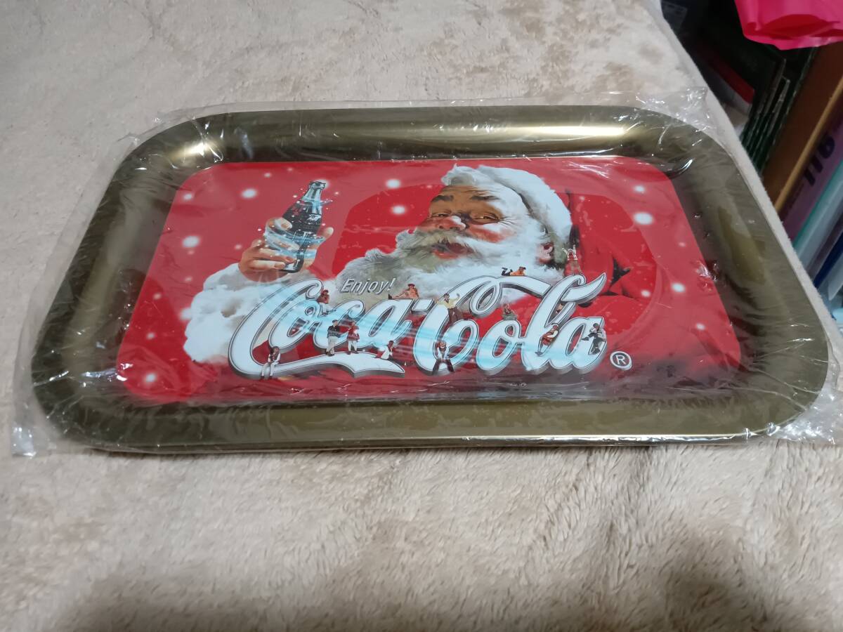 コカ・コーラ おぼん クリスマス プレート 未使用拍卖