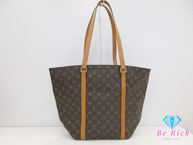 ルイ ヴィトン LOUIS VUITTON モノグラム サック ショッピング M51108 ブラウン 茶 PVC レザー LV ロゴ【中古】【送料無料】 bk9636拍卖