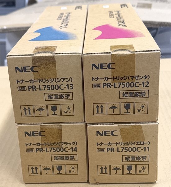 NEC PR-L7500C-14 PR-L7500C-13 PR-L7500C-12 PR-L7500C-11 純正 トナーカートリッジ ブラック シアン マゼンタ イエロー 【大阪発】N拍卖
