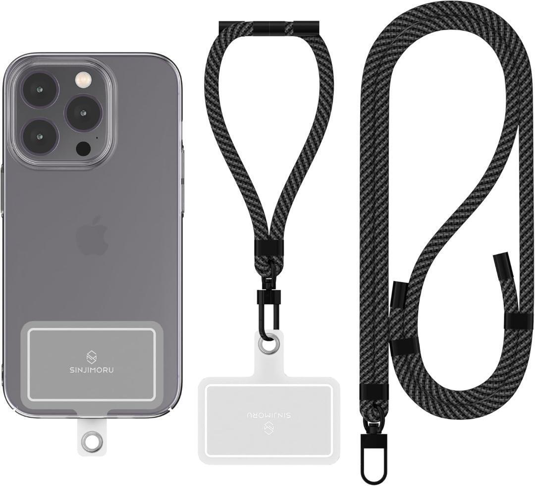 2本 スマホストラップ ショルダーストラップ 長さ調整可能 K109拍卖