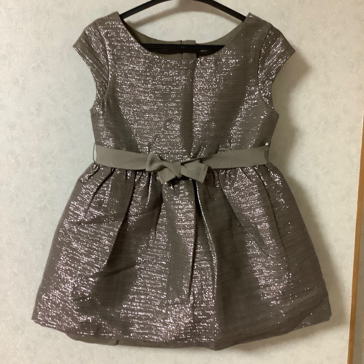 GapKids ノースリーブワンピース 120cm モカブラウン 発表会 フォーマルドレス拍卖