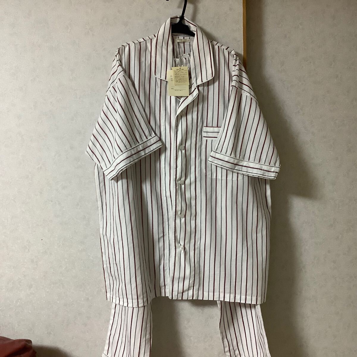 昭和レトロ VENICE PORT ストライプ パジャマ F 綿100%拍卖
