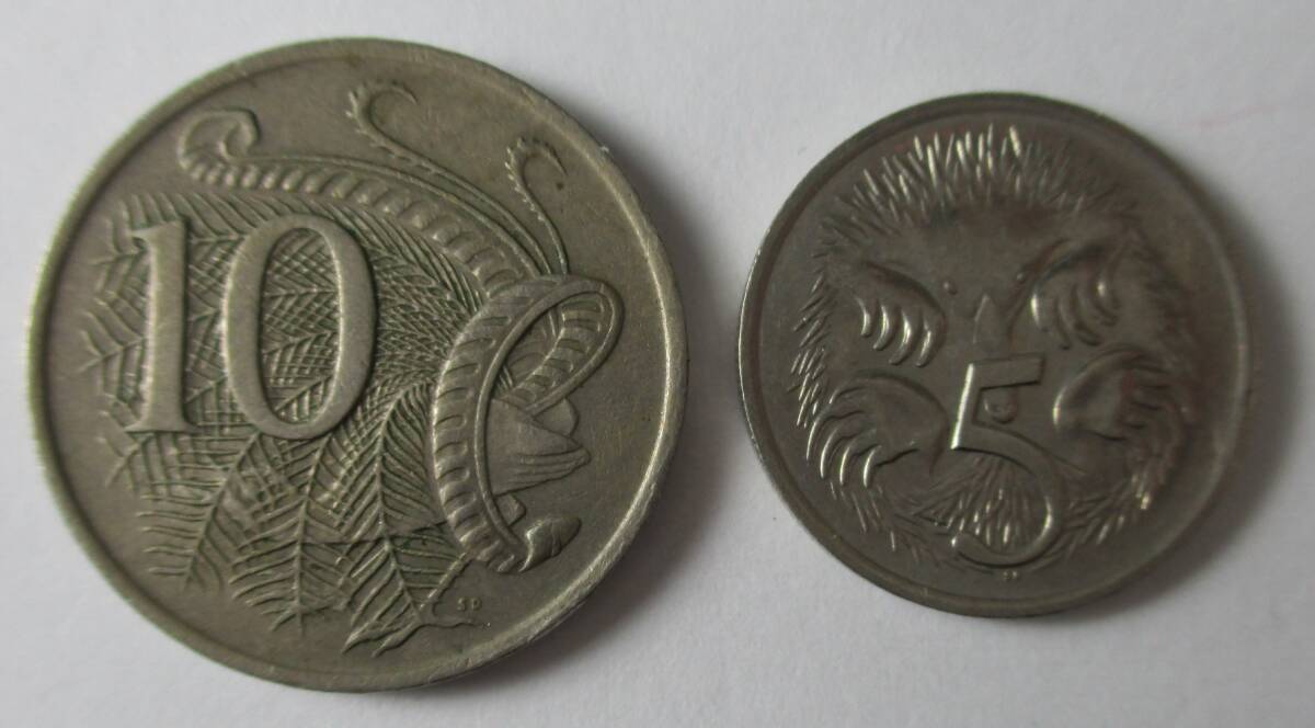 M-858 オーストラリア 10セント 1979 5セント 1981 合計2枚 硬貨 コイン 拍卖