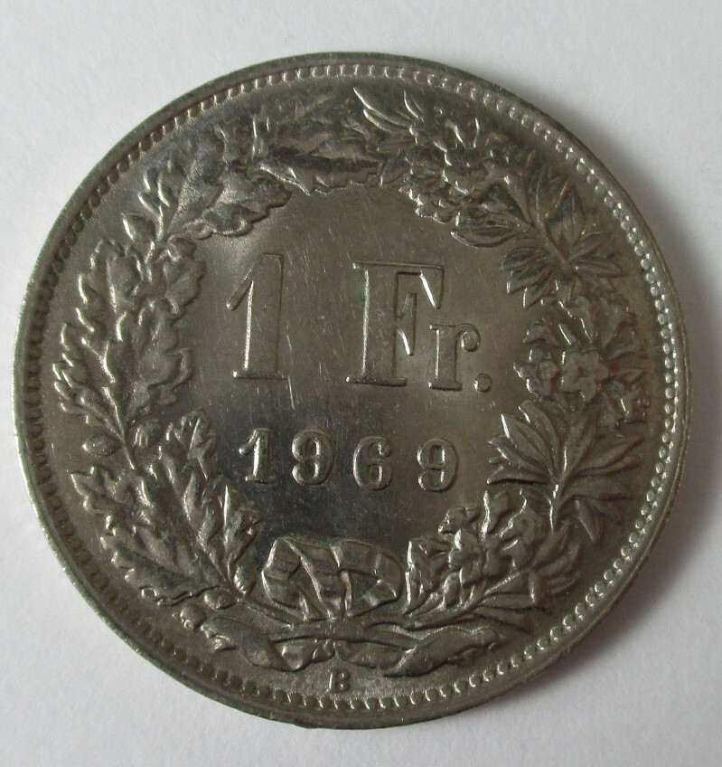 M-817 1フラン硬貨1968 スイス コイン 美品拍卖